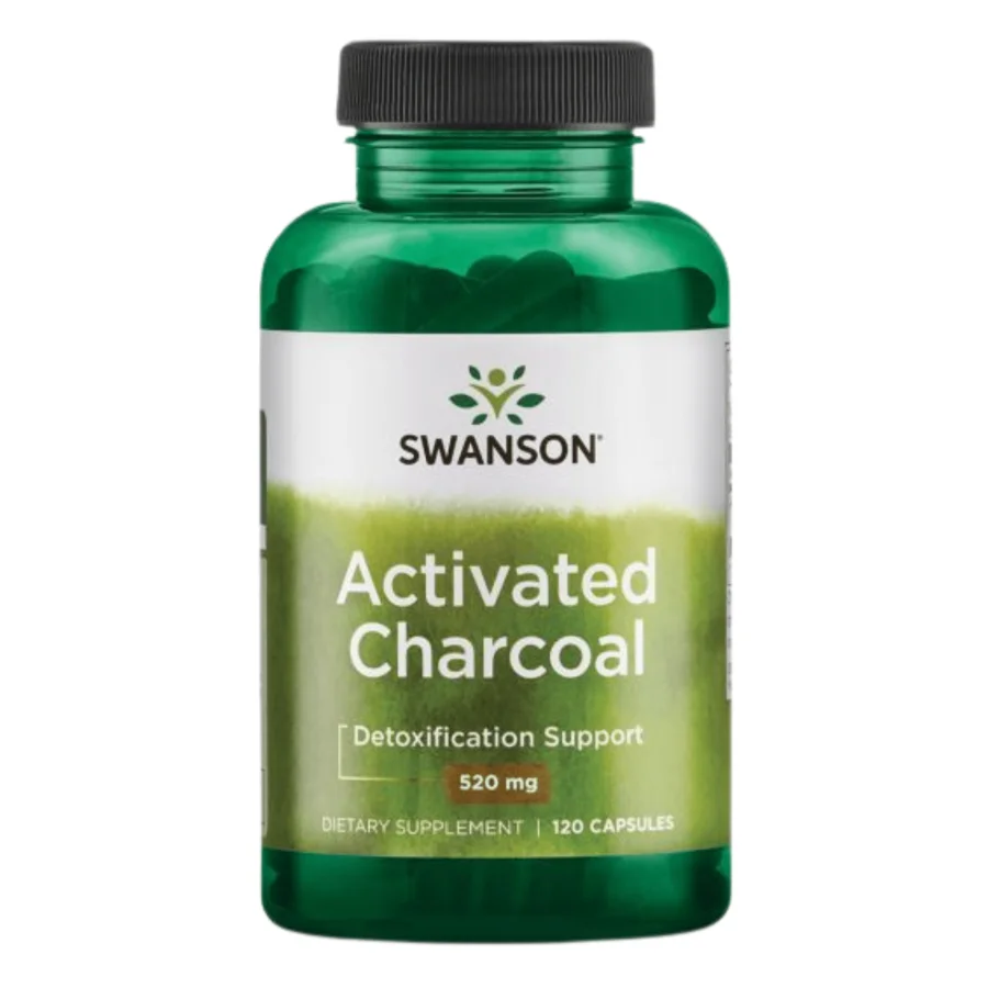 Swanson Activated Charcoal 260mg (120 caps)