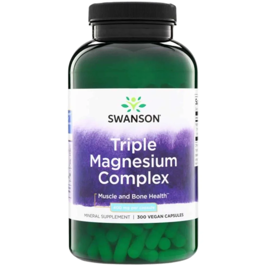 Swanson Triple Magnesium Complex 400mg (300 Caps)
