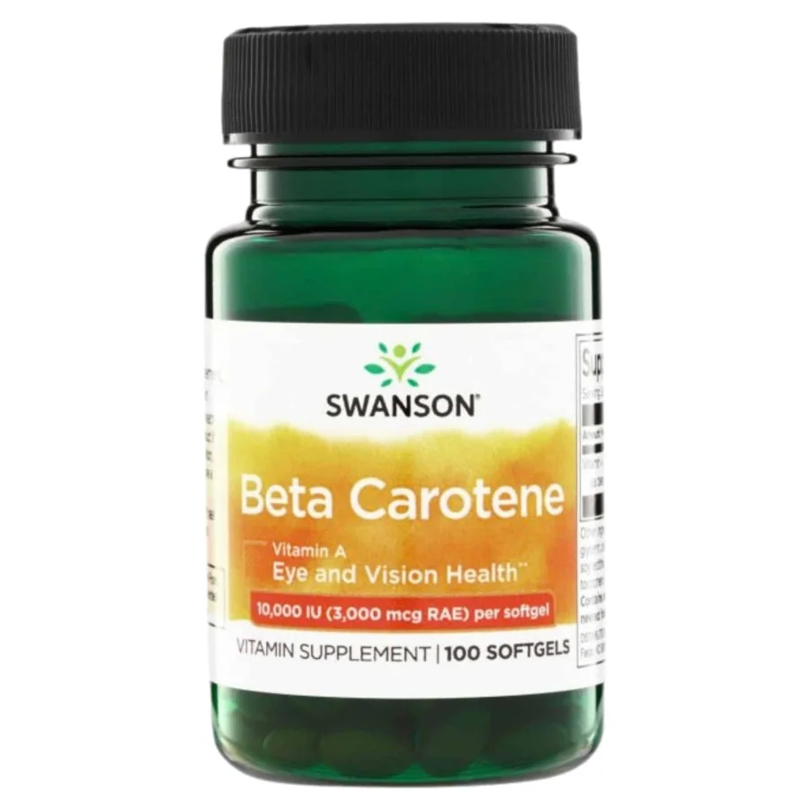 Swanson Beta-Carotene (Vitamin A) 10000IU (100 softgels)