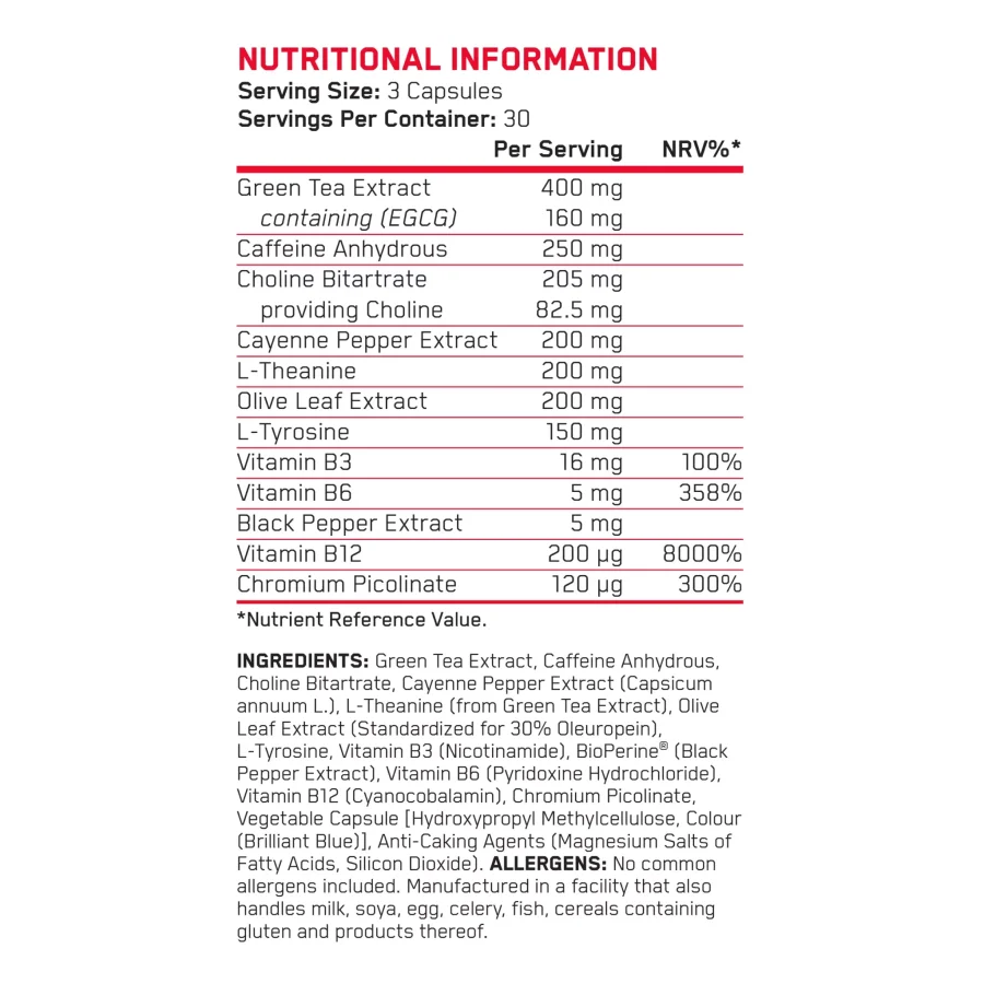 Shred-X_Capsules_Nuritional_panel