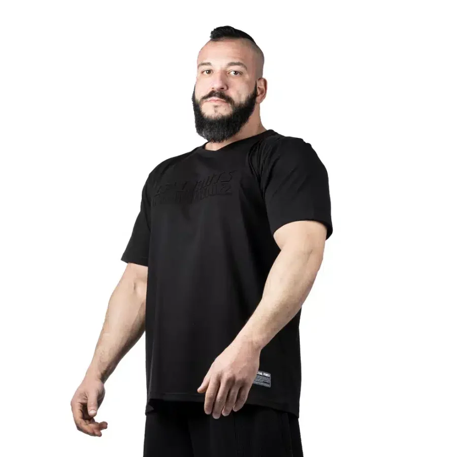 Legal Power T-Shirt LP Limits Embossed Single Jersey Black 2342-869