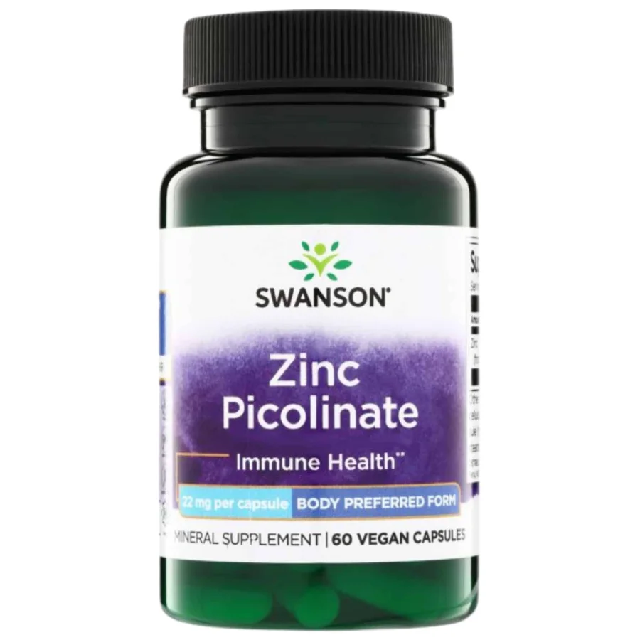 Swanson Zinc Picolinate 22mg (60 caps)