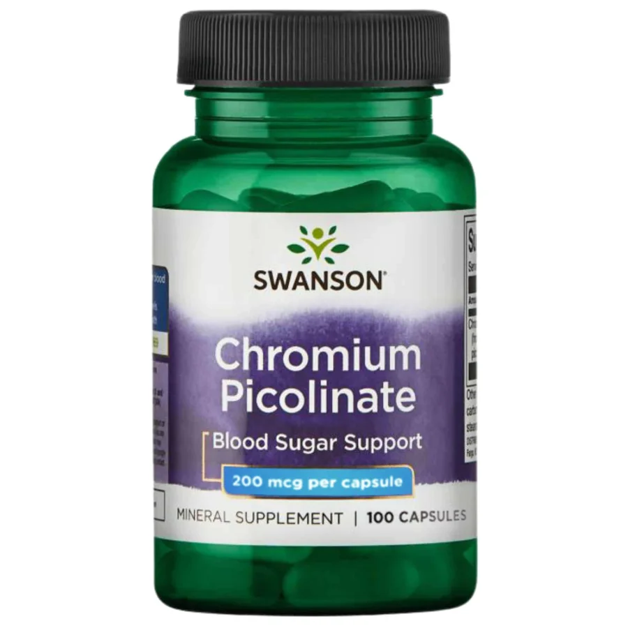 Swanson Chromium Picolinate 200mcg (100 caps)