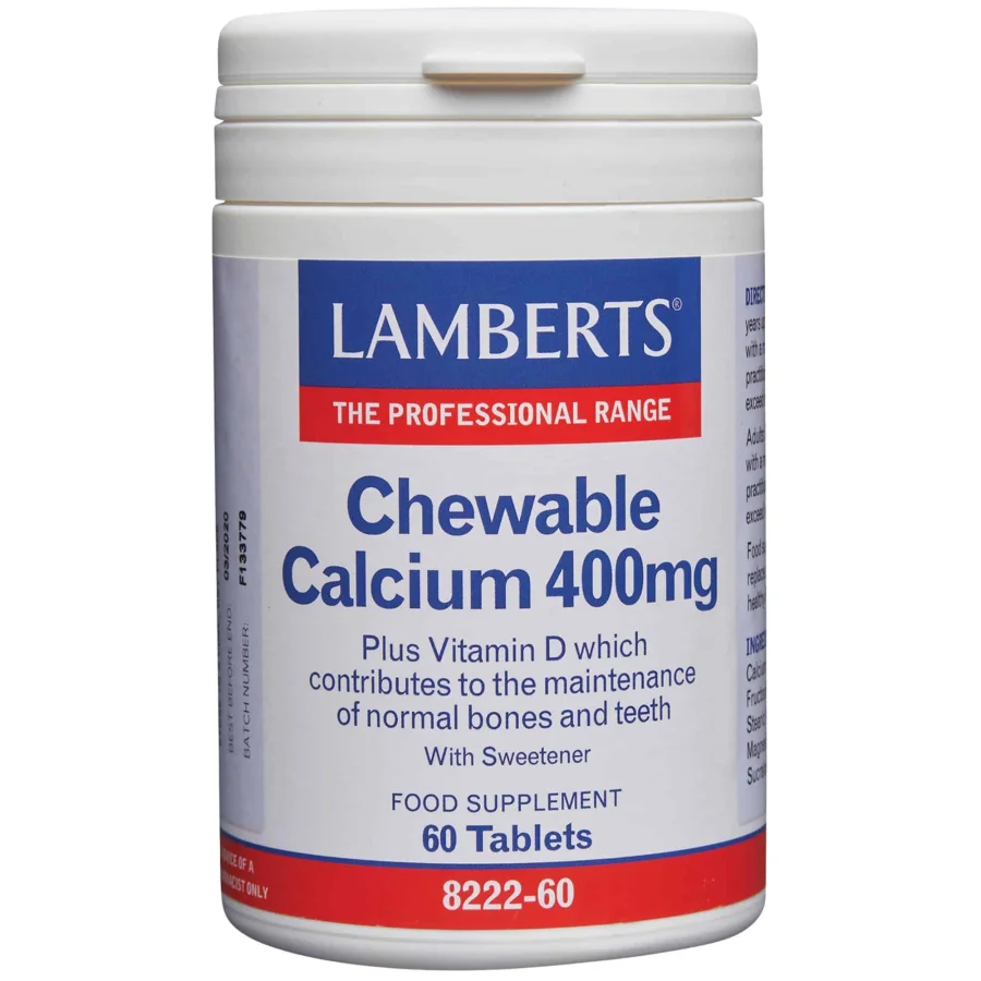Lamberts Chewable Calcium 400mg (60 Tabs)