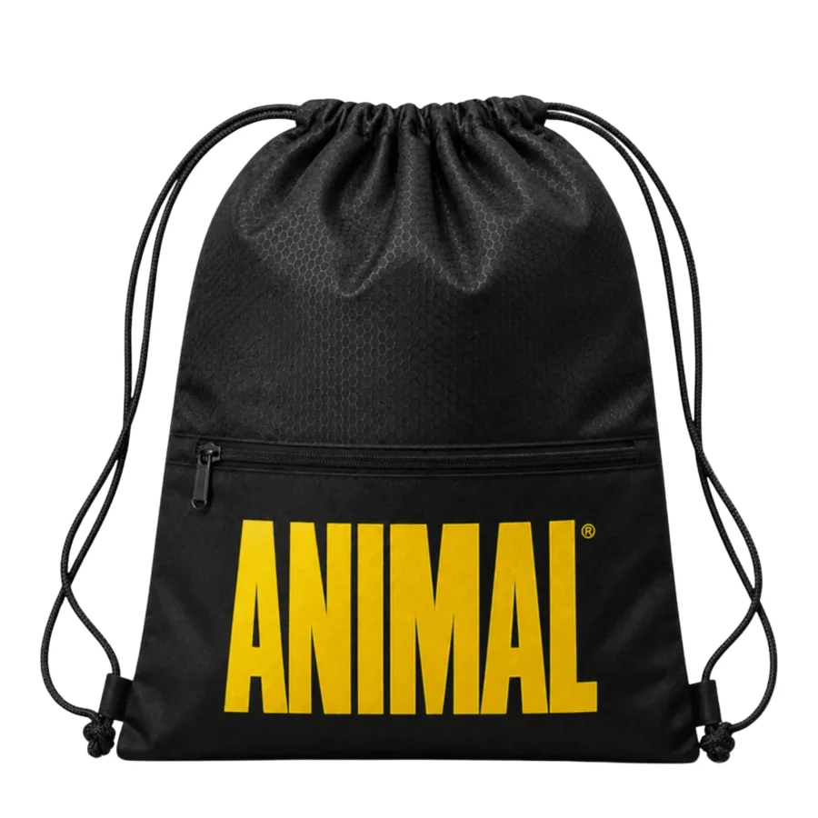 Universal Nutrition Animal Drawstring Bag Black/Yellow Logo