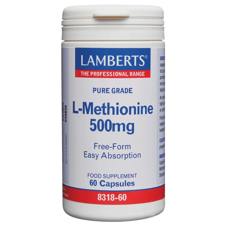 Lamberts L-Methionine 500mg (60 Caps)