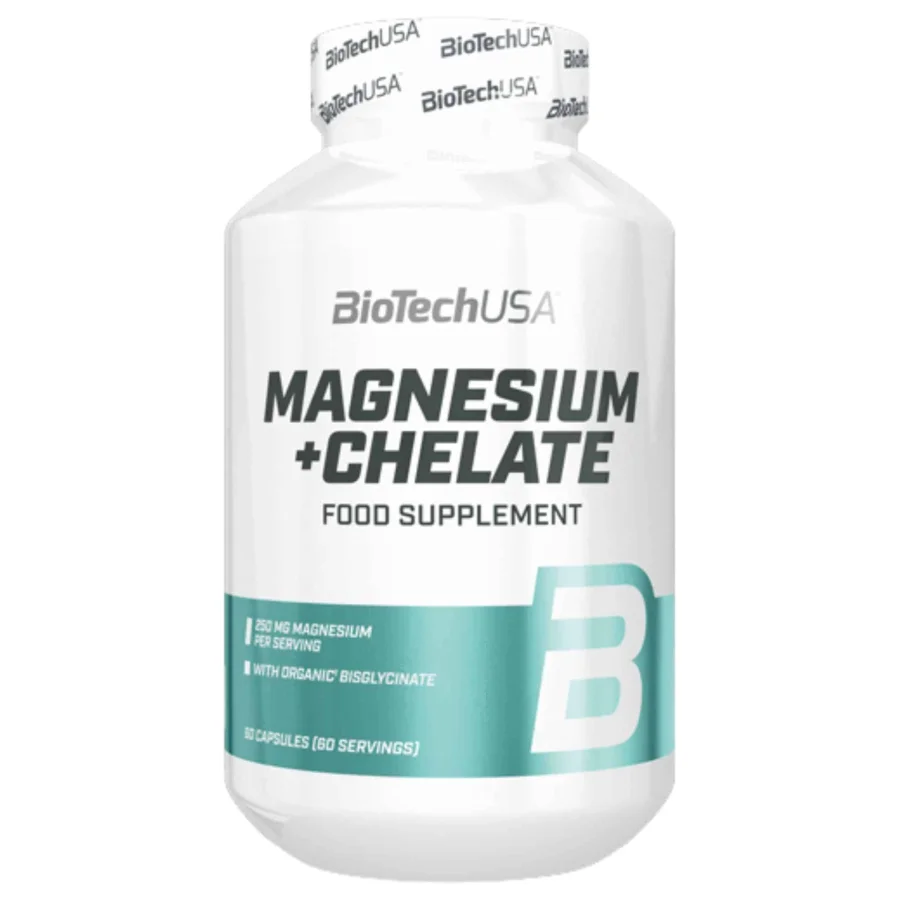 BioTechUSA Magnesium + Chelate with Bisglycinate  (60 Caps)