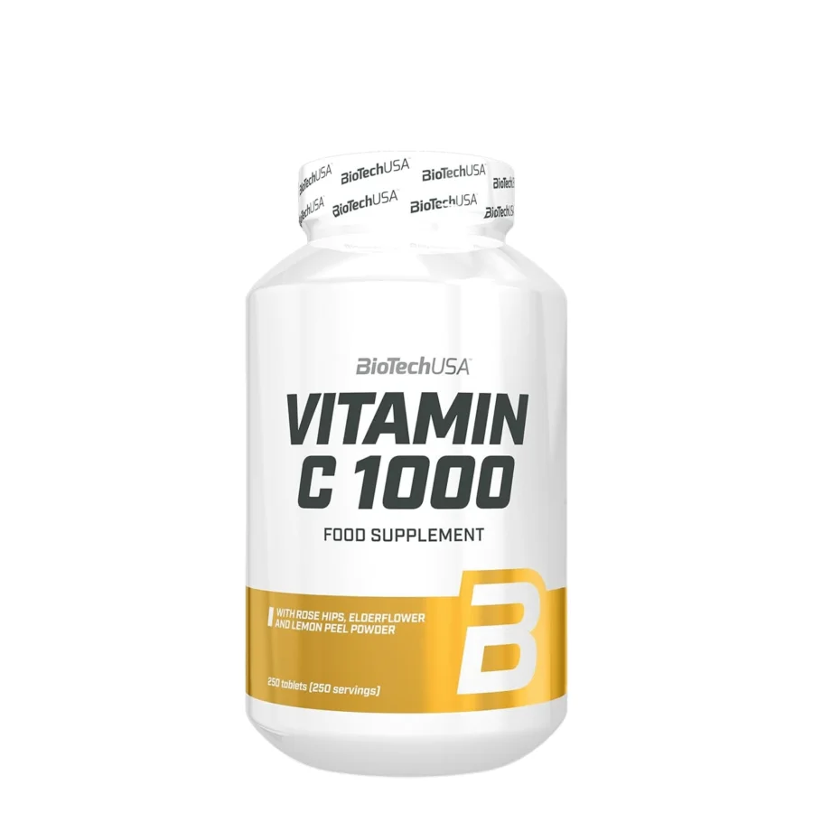 BiotechUsa Vitamin C 1000 Rose Hips  (250 Tabs)