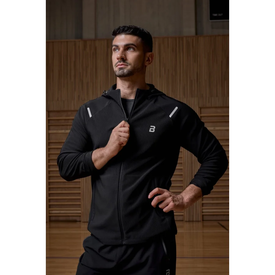 BioTechUSA Flexline Active Men’s zip-up Hoodie – Black