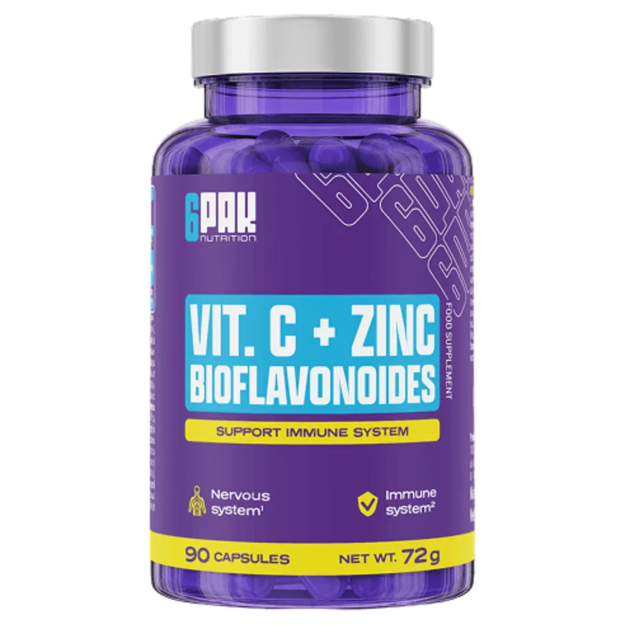 6PAK Nutrition Vit C + Zinc Bioflavonoides (90 caps)