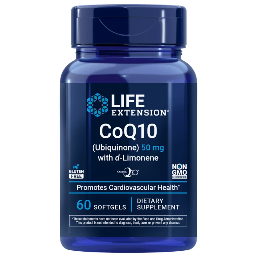 Life Extension CoQ10 (Ubiquinone) with d-Limonene 100mg (60 softgels)
