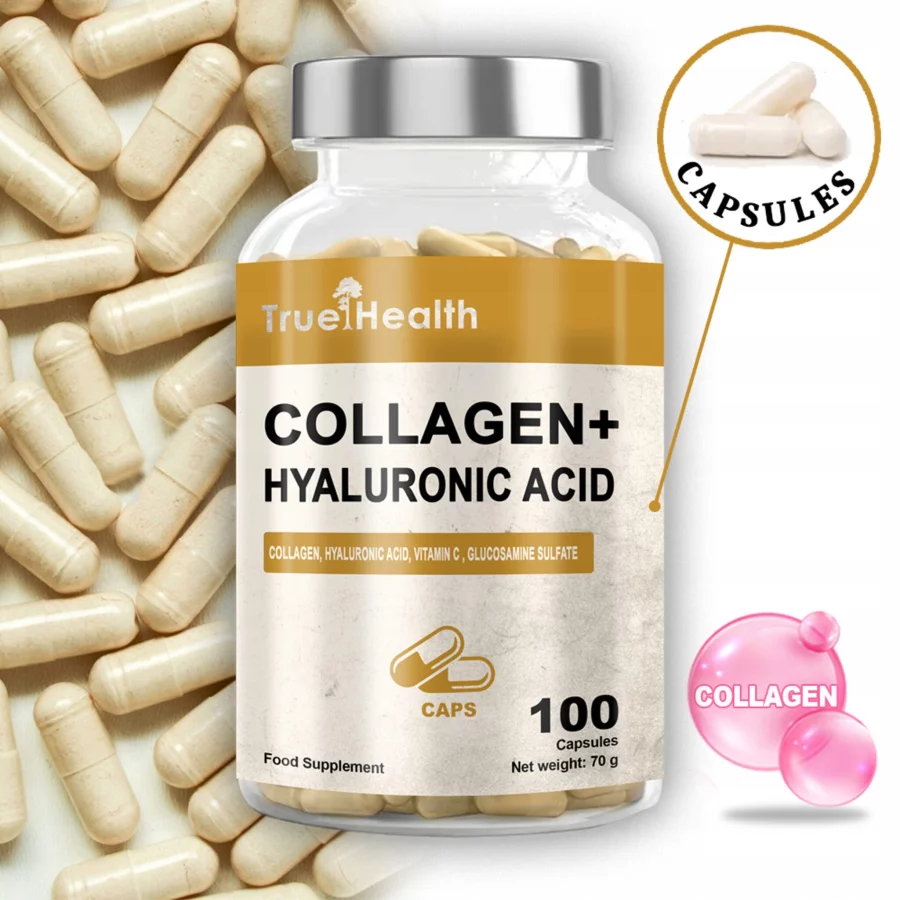COLLAGEN-100-kaps-KOLAGEN-KWAS-HIALURONOWY-STAWY-SKORA-KOSCI-TRUE-HEALTH