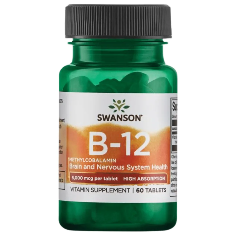 Swanson B-12 5000 mcg Methylcobalamin (60 caps)