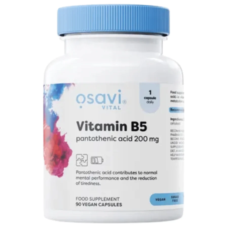 Osavi Vitamin B5 Pantothenic Acid 200mg (90 caps)