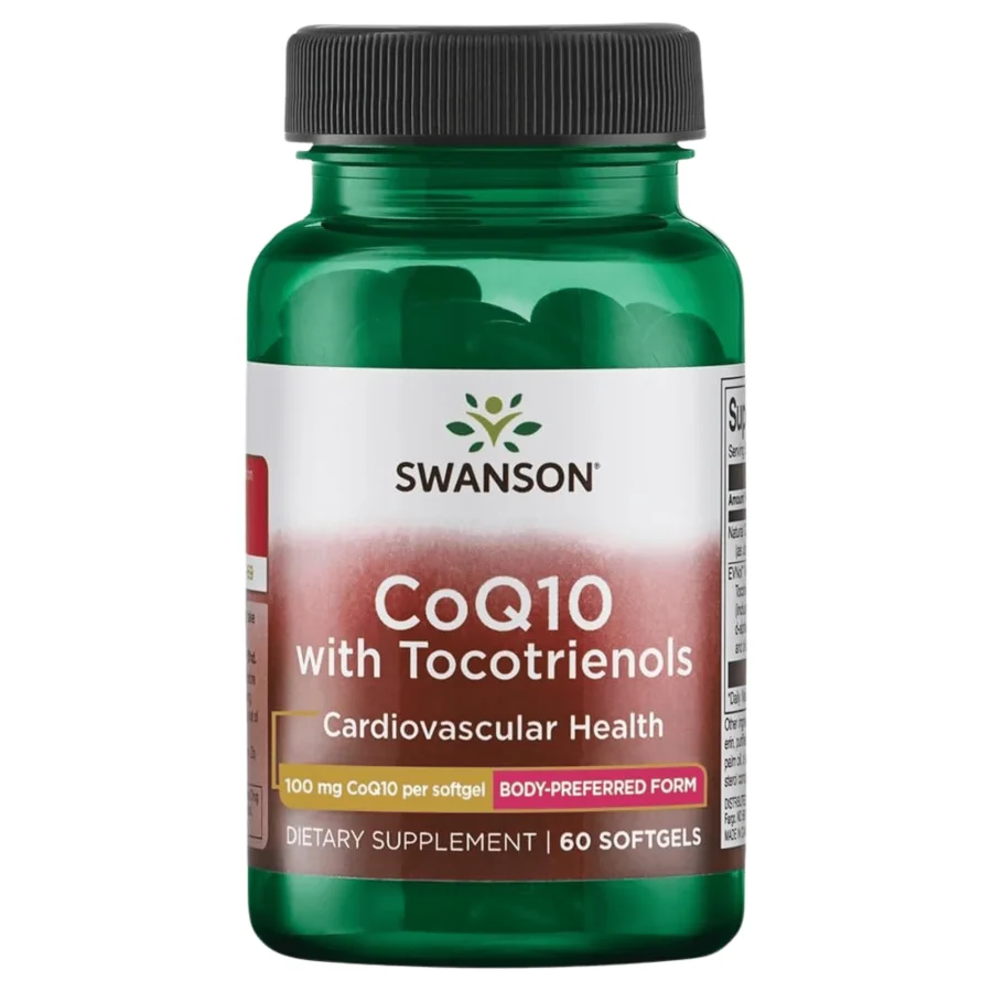 Swanson CoQ10 with Tocotrienols 100mg (60 softgels)