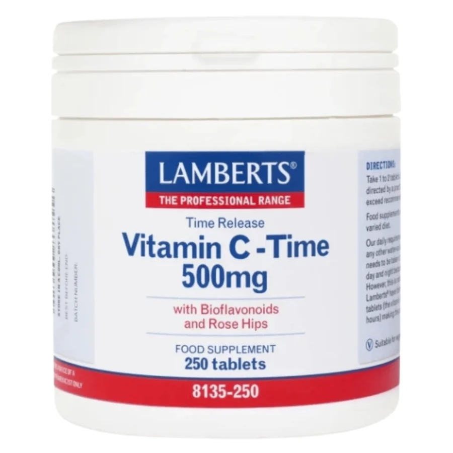Lamberts Vitamin C – Time Release 500 mg (250 Tabs)