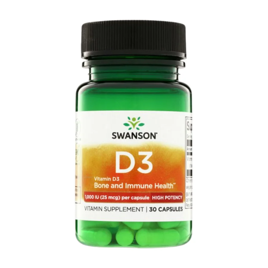 Swanson Vitamin D3 1000 IU (30 caps)