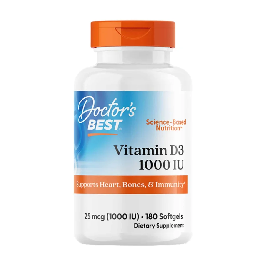 Doctor's Best Vitamin D3 5000 IU (180 softgels)