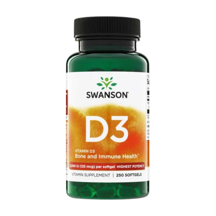 Swanson Vitamin D3 5000 IU (250 softgels)