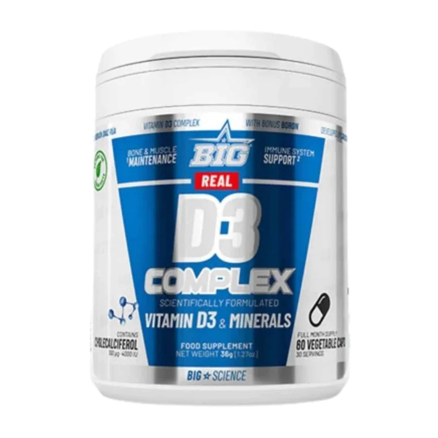 BIG Supplements Real D3 + K2 + Complex (60 caps)