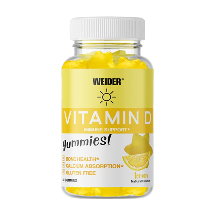 Weider Vitamin D3 25 μg (50 Gummies) - Lemon