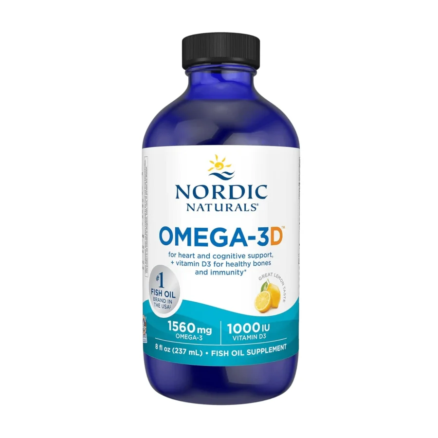Nordic Naturals Omega3 - D3 1560mg - 1000IU, Lemon (237 ml)