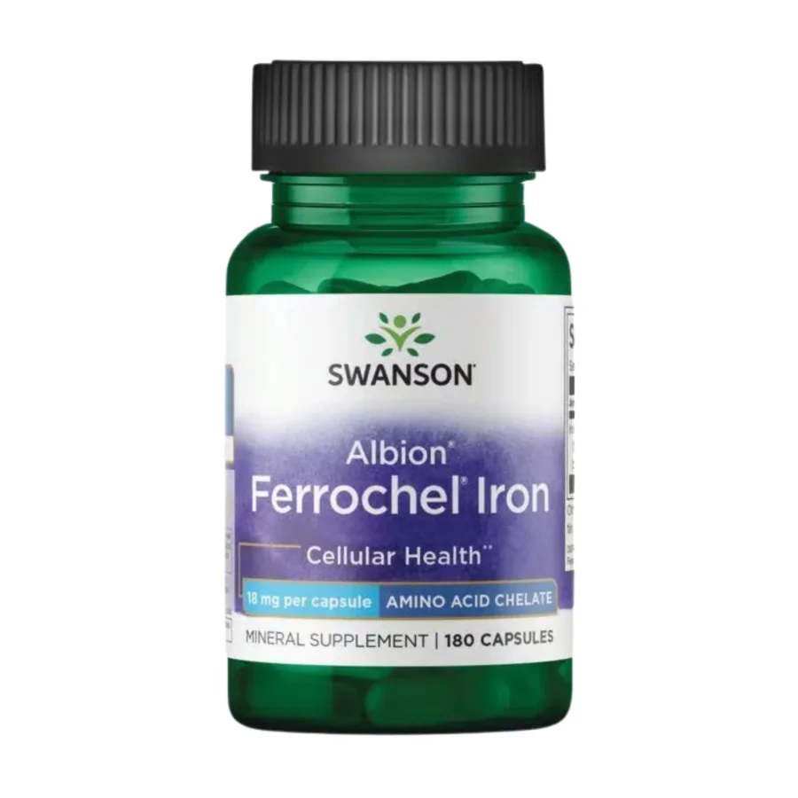 Swanson Albion Ferrochel Iron 18 mg (180 caps)