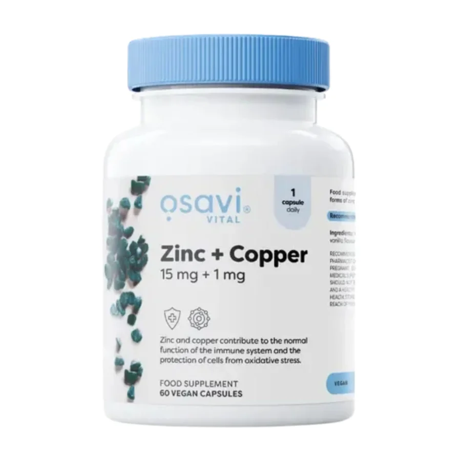 Osavi Zinc + Copper 15mg + 1mg (60 vcaps)