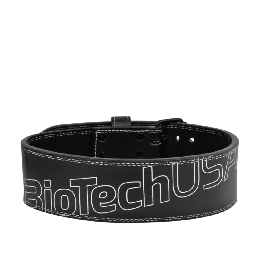BioTechUsa Powerlifting Leather Belt Black