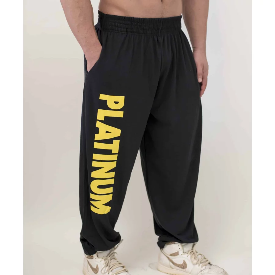 PLATINUM BAGGY PANTS 307 BLACK YELLOW