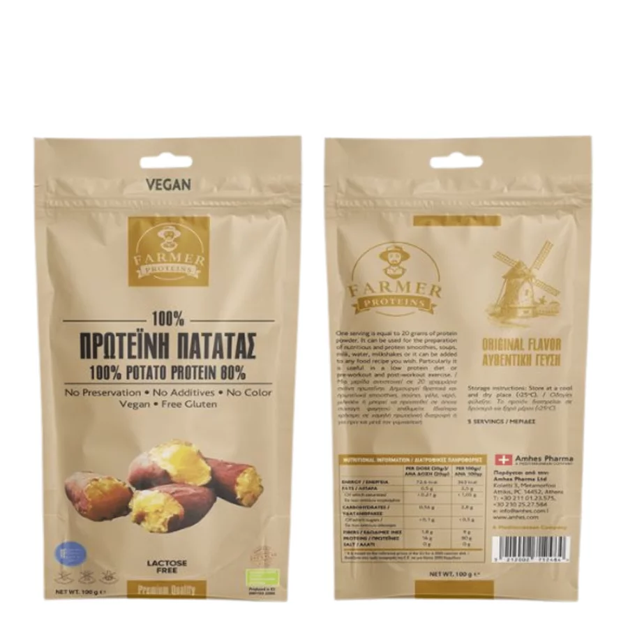 Farmer Proteins Πρωτεΐνη Πατάτας 80% (100 gr)