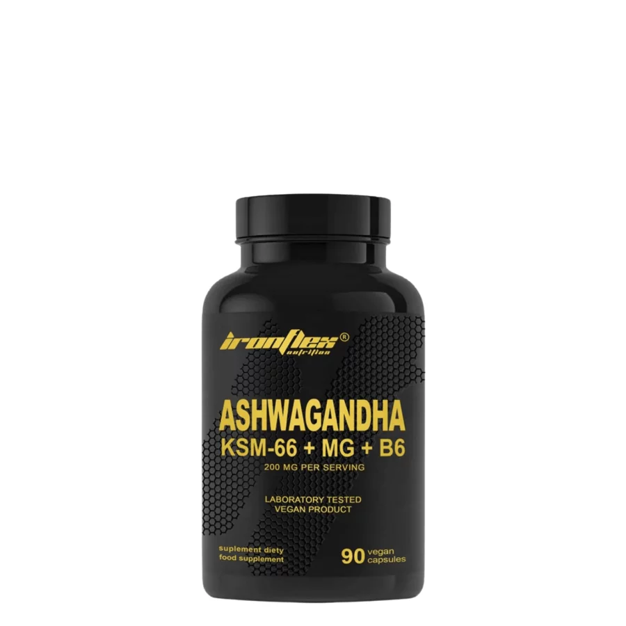 IronFlex Ashwagandha KSM-66 Magnesium B6 (90 vcaps)