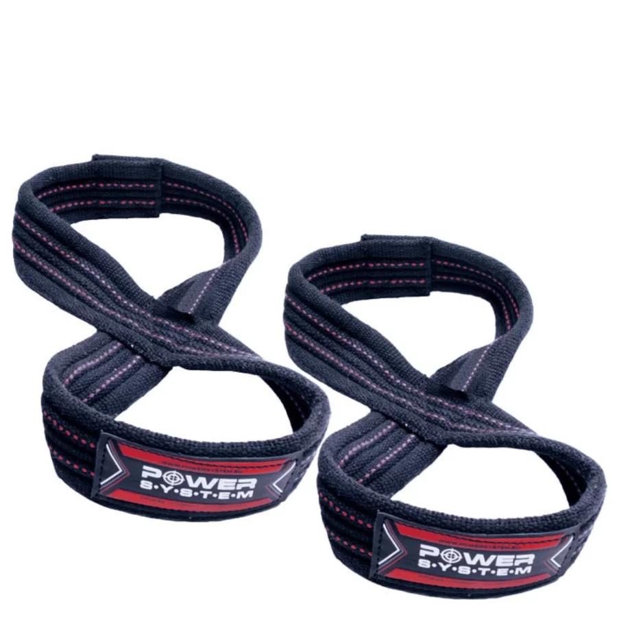 Power System Lifting Straps Figure 8 Red / Ιμάντες Ανύψωσης L/XL 3405