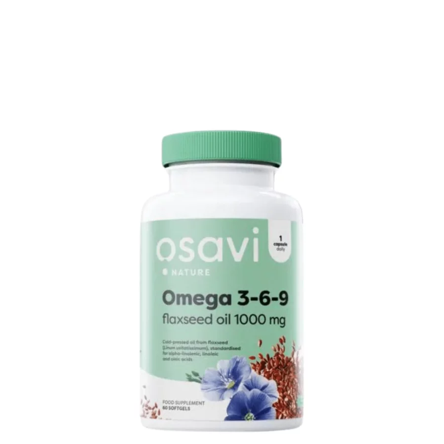 Osavi Omega 3-6-9 Flaxseed Oil 1000mg (60softgels)