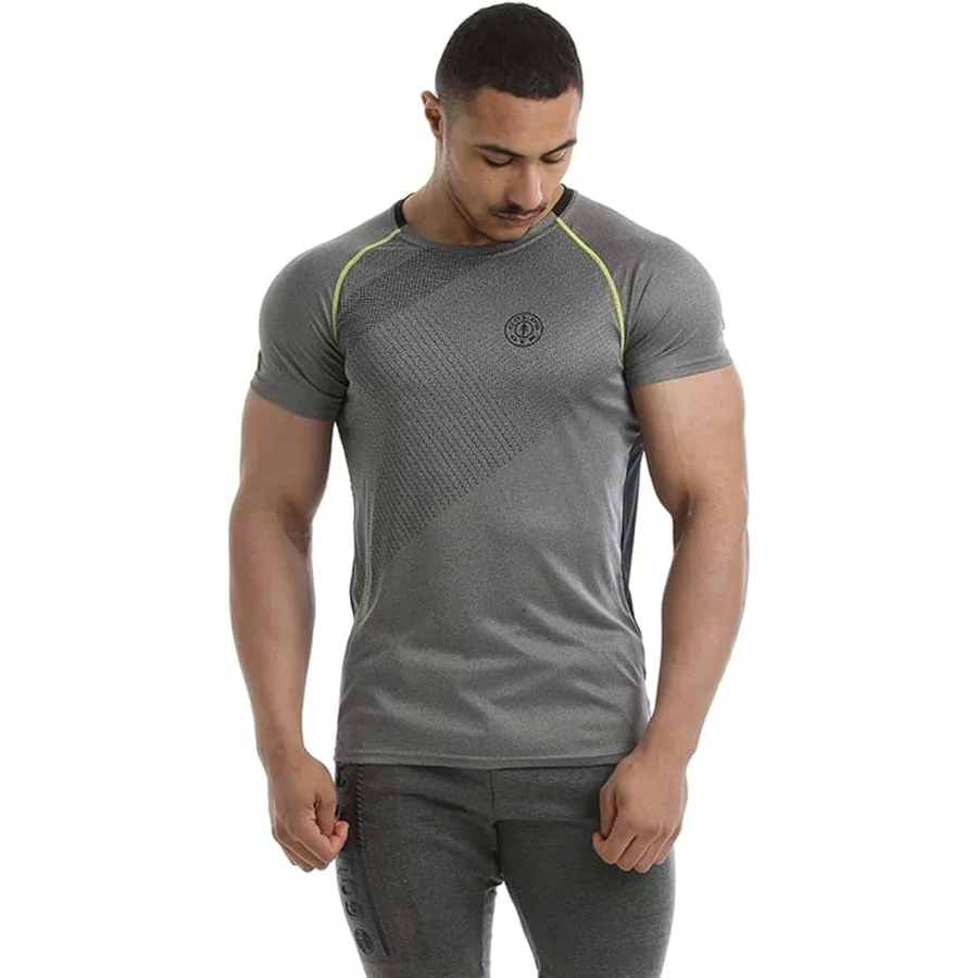 Gold's Gym Ανδρική Μπλούζα Γκρι/Μαύρο GGTS079