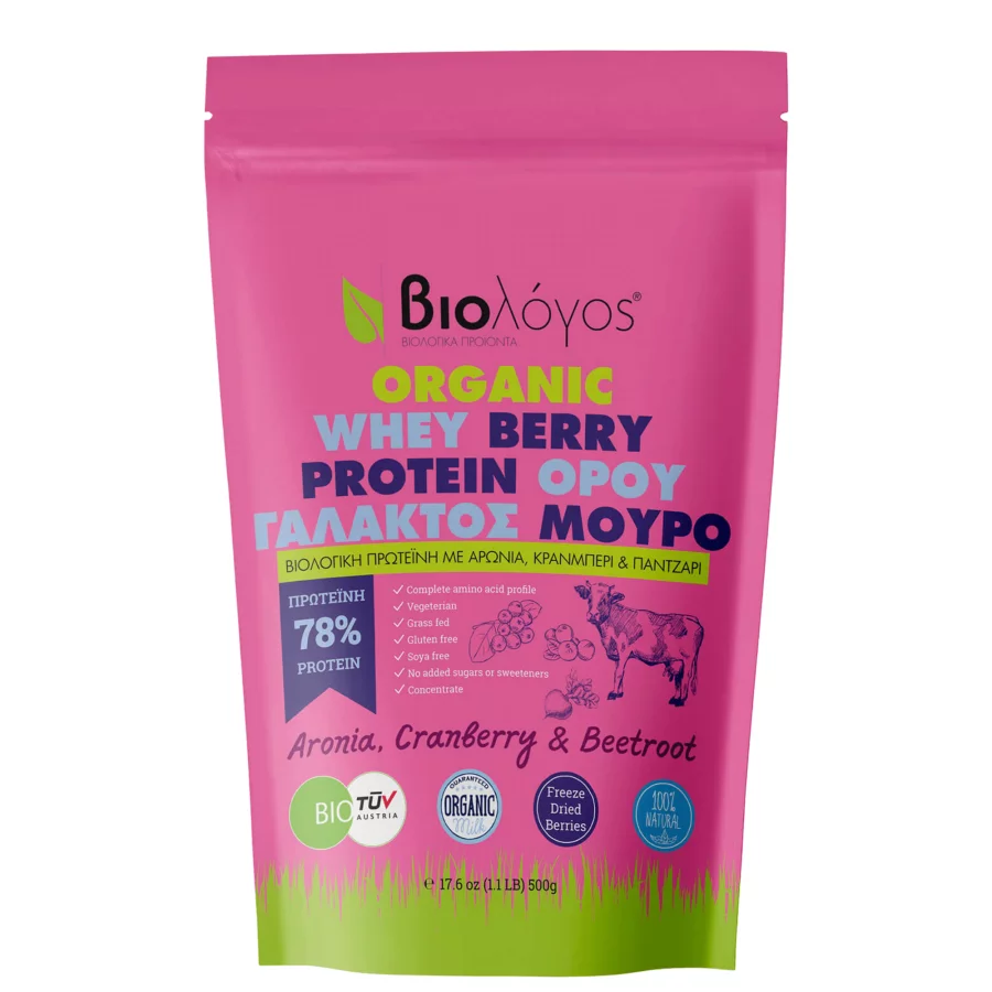 Biologos BIO Πρωτεΐνη Ορού Γάλακτος Berry (500 gr)