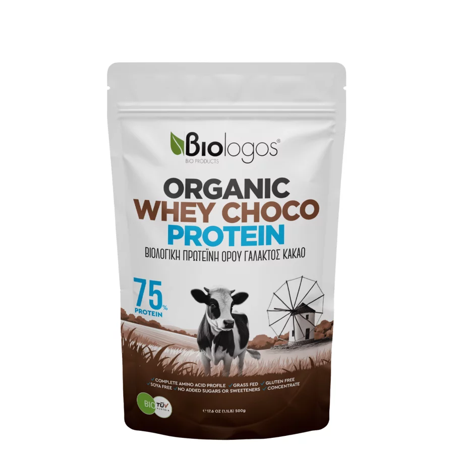 Biologos BIO Whey Πρωτεΐνη Ορού Γάλακτος Choco (500 gr)