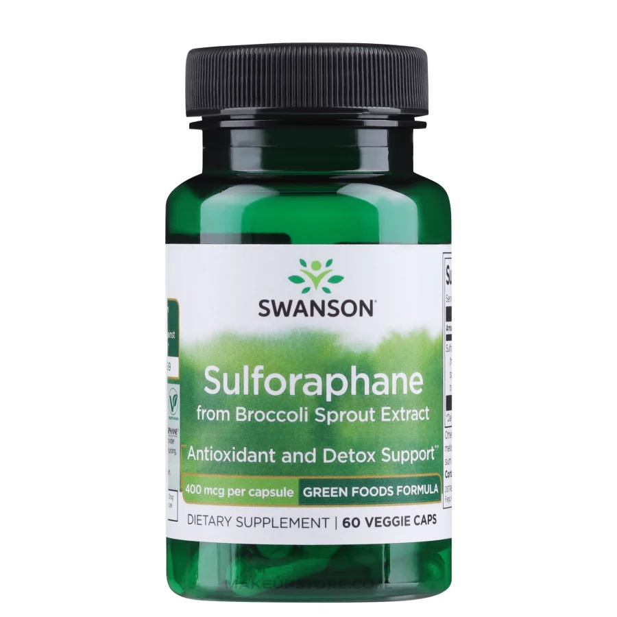 Swanson Sulforaphane from Broccoli 400mcg (60 vcaps)