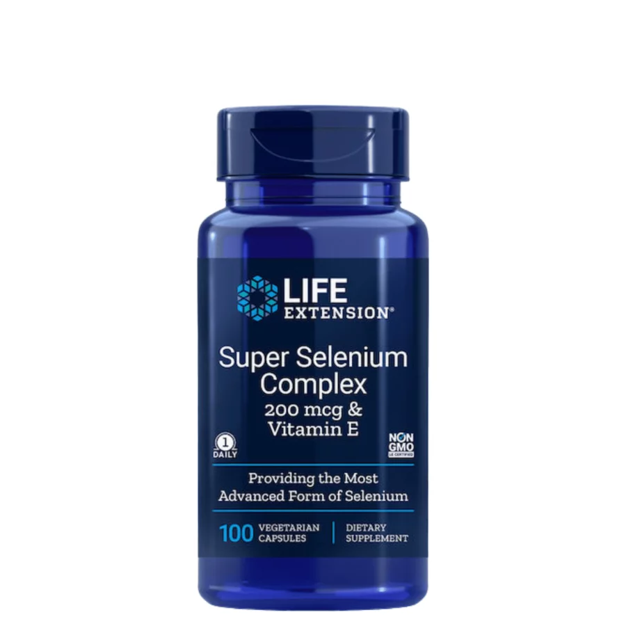 Life Extension Super Selenium Complex 200 mcg & Vitamin E (100 vcaps)