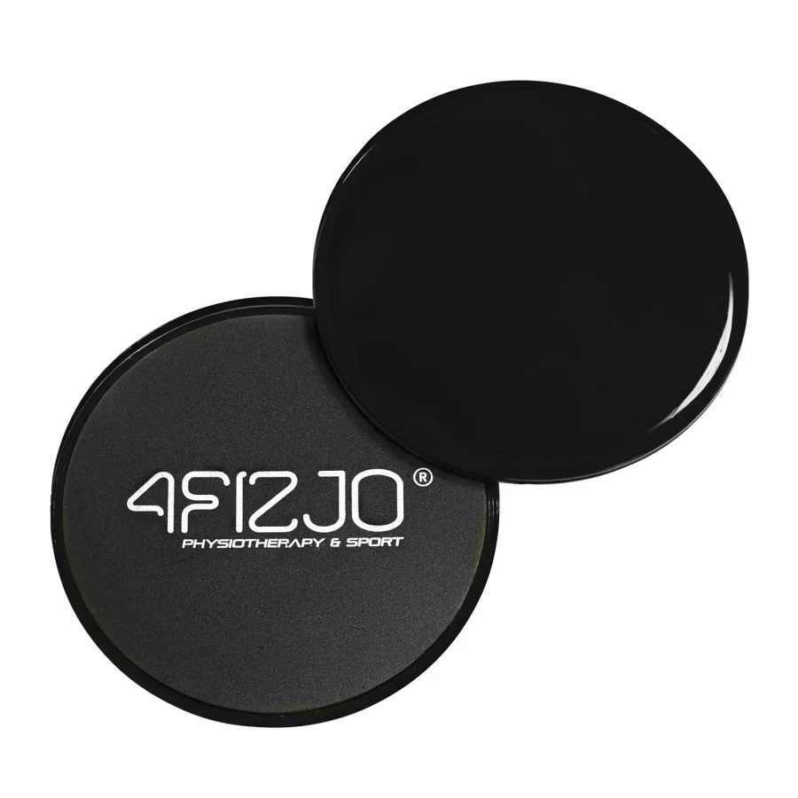 4FIZJO Sliding Disks / Δίσκοι Oλίσθησης Μαύρο (2 τμχ) - 3355