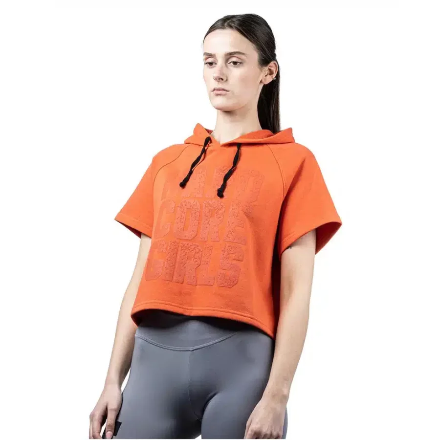 Legal Power Crop Top Hoodie Hard Core Girls Ottomix Orange 249-864.2
