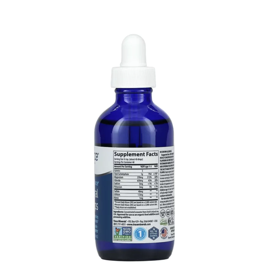 Trace Minerals Ionic Magnesium 400mg facts (118ml)
