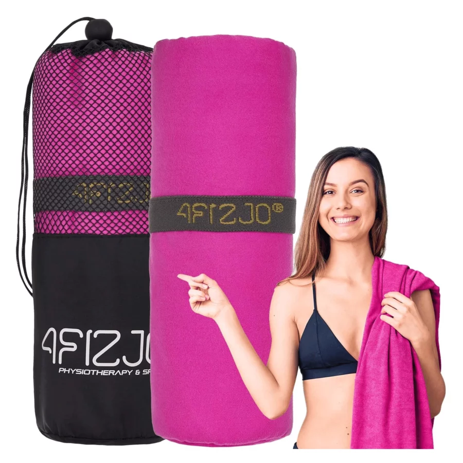 4FIZJO Πετσέτα Microfiber Ροζ (130 x 75 cm) - 7278