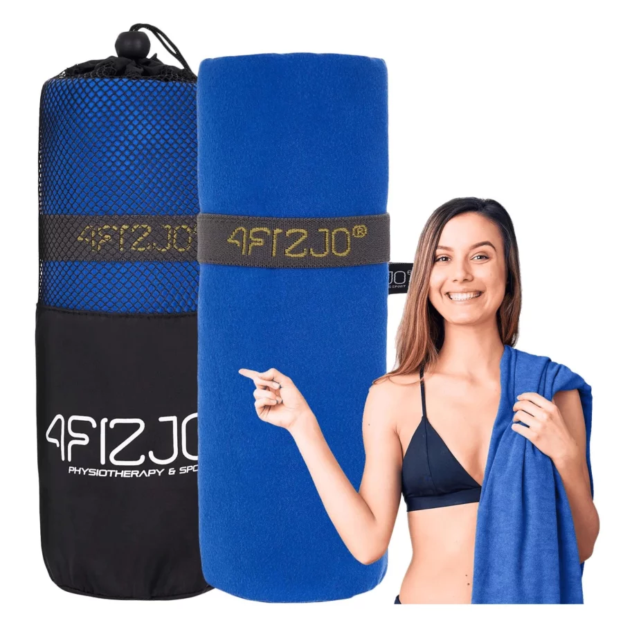 4FIZJO Πετσέτα Microfiber Μπλε (130 x 75 cm) - 7254