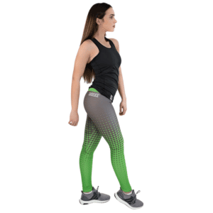 Six Deuce Lime Green Half Tone Fitness Leggings