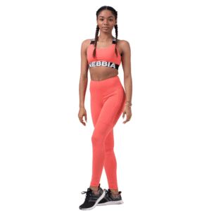 NEBBIA High waist Fit&Smart leggings Peach 505