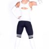 Nebbia Cut Out Fitness Top 268 White