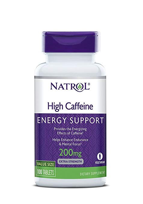 NATROL High Caffeine 200mg (100 tabs)