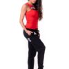 NEBBIA Rib Cut Out Top Red 678