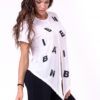 NEBBIA Tied knot „Letters“ T-shirt White 680
